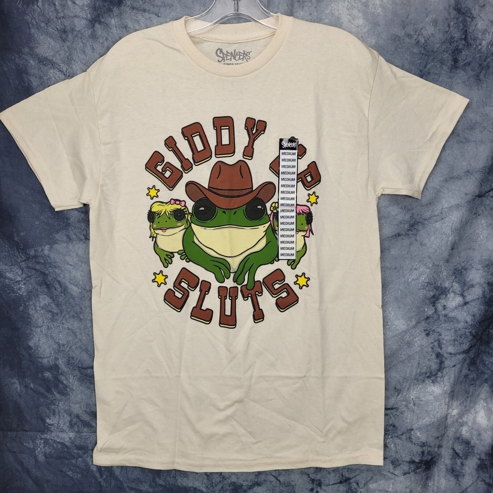 Cowboy T-shirt Spencers Graphic SZ M‎ Giddy Up